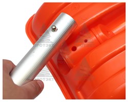 Лопата снеговая пластиковая Актив-Авто с черенком - фото 22980