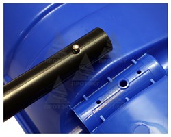 Лопата снеговая пластиковая Монблан с черенком - фото 22985