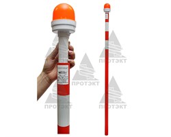 Фонарь сигнальный ФС-4.1 А с длинной ручкой, три режима работы, батарейки в комплекте - фото 22995