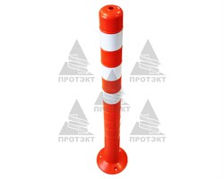 Столбик сигнальный упругий ССУ-1000, высота 1000 мм, оранжевый - фото 23042