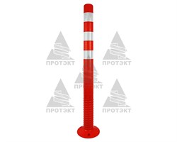 Столбик сигнальный упругий ССУ-1000, высота 1000 мм, оранжевый - фото 23044