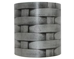 Лента для 3Д забора, Ротанг ЛЗ-190, 0,19 х 25 м, серый - фото 23211