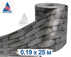 Лента для 3Д забора, Ротанг ЛЗ-190, 0,19 х 25 м, серый - фото 23222