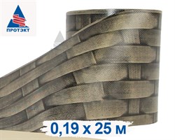 Лента для 3Д забора, Ротанг ЛЗ-190, 0,19 х 25 м, бежевый - фото 23224