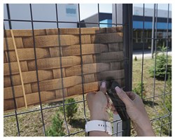 Лента для 3Д забора, Ротанг ЛЗ-190, 0,19 х 25 м, бежевый - фото 23276