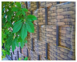 Лента для 3Д забора, Ротанг ЛЗ-190, 0,19 х 25 м, бежевый - фото 23278