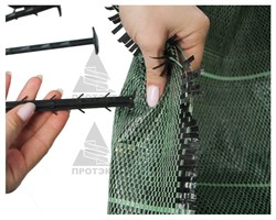 Крепление для укрывного материала, 40 шт, черный - фото 23365