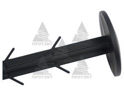 Крепление для укрывного материала, 100 шт, черный - фото 23374