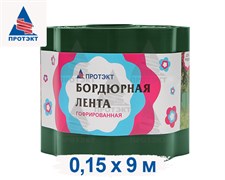 Лента садовая бордюрная Гофра Б-15/9 хаки 15 см х 9 м
