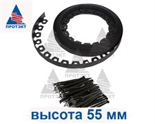 Садовый пластиковый бордюр 55 мм