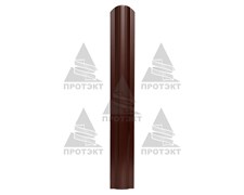 Пластиковый штакетник коричневый 8 см * 1 м