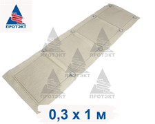 Вертикальная подвесная грядка Агротекс, 0,3 х 1 м, 4 кармана, серая