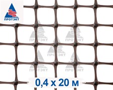 Сетка под забор ЗР-15, 0,4*20 м, коричневая