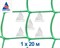 Пластиковая сетка садовая СР-83, 1*20 м, зеленая - фото 21540