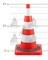 Конус дорожный с утяжелителем ДК-520 - фото 22047