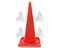 Конус дорожный без полос КС-3.2, цельнолитой - фото 22048