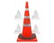 Конус для аэропортов с 3 светоотражающими полосами с утяжелителем КС-3.10.0, цельнолитой - фото 22093