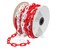 Цепь оградительная сигнальная пластиковая красно-белая 8 мм*25 п.м. - фото 22518