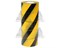 Оградительная лента желто черная Стандарт ЛО-100/75 - фото 22715