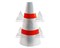 Маска для конуса 510 мм с 3-мя белыми светоотражающими полосами - фото 23422